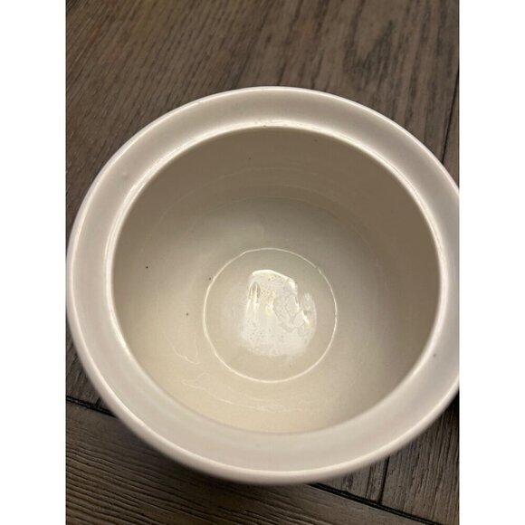 Vintage Thompson Pottery Ceramic Creamer & Sugar Bowl Set Birdhouse Design - Picture 5 of 10